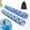 C-Flamingos/Turtles, variant on 2 Pack Large Soft Fabric Inflatable Pool Noodle Floats, Quick Dry High Buoyancy Water Floating Sticks with Portable Storage Bag, Flamingo & Turtle Print Float for Pool Beach Party Leisure