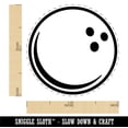 thumbnail image 2 of Bowling Ball Cartoon Self-Inking Rubber Stamp Ink Stamper - Black Ink - Medium 1 Inch, 2 of 7