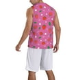 thumbnail image 2 of Sikiie Strawberry Floral Basketball Jersey Reversible Men's Mesh Athletic Sports Shirts Training Practice S-4XLLarge, 2 of 6
