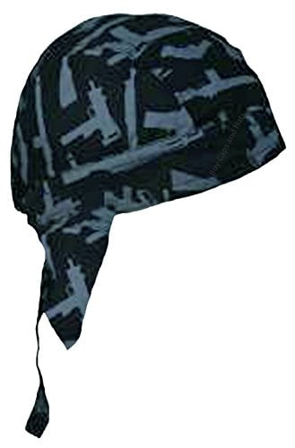 Purple Black Camo Doo Rag Headwrap Skull Cap Biker Durag Camouflage Head Wrap