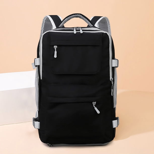 Mochila Para Acampar Mochila de camping Oxford, bolsa de senderismo transpirable para viajes de oficina (negro) Sywqhk Para Estrenar