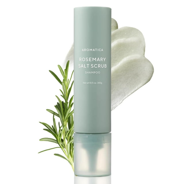 Shampoo AROMATICA Exfoliante de sal de romero, 300 g, para la caída del cabello