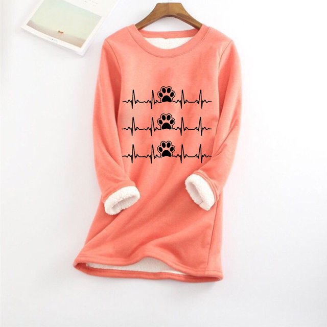 DPTALR Chemise Décontractée d'Hiver à Manches Longues pour Femmes, Col Rond, Ample, Imprimée