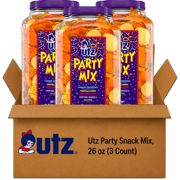 Utz Party Snack Mix, 26 oz (3 Count)