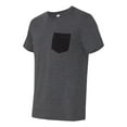 thumbnail image 2 of Men's Jersey Short-Sleeve Pocket T-Shirt - DRK GRY HTR/ BLK - L, 2 of 5