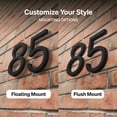thumbnail image 5 of Adoorn 6 Inch, House Numbers, Weather-Resistant, Modern Address Numbers for House, Apartment, and Building, Aluminum, Number 3 - Black, 5 of 9