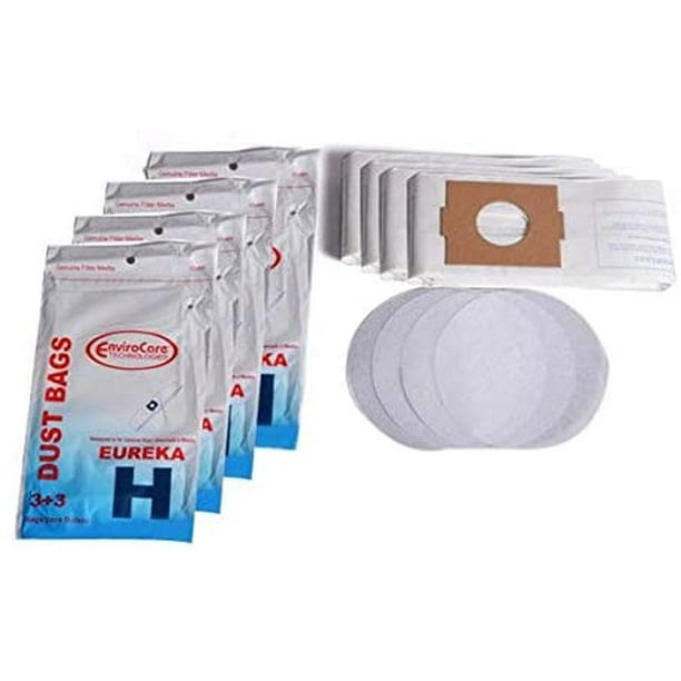 Eureka Vacuum Bags for Style H Canisters (4 Pack 12 Bags) 320SW