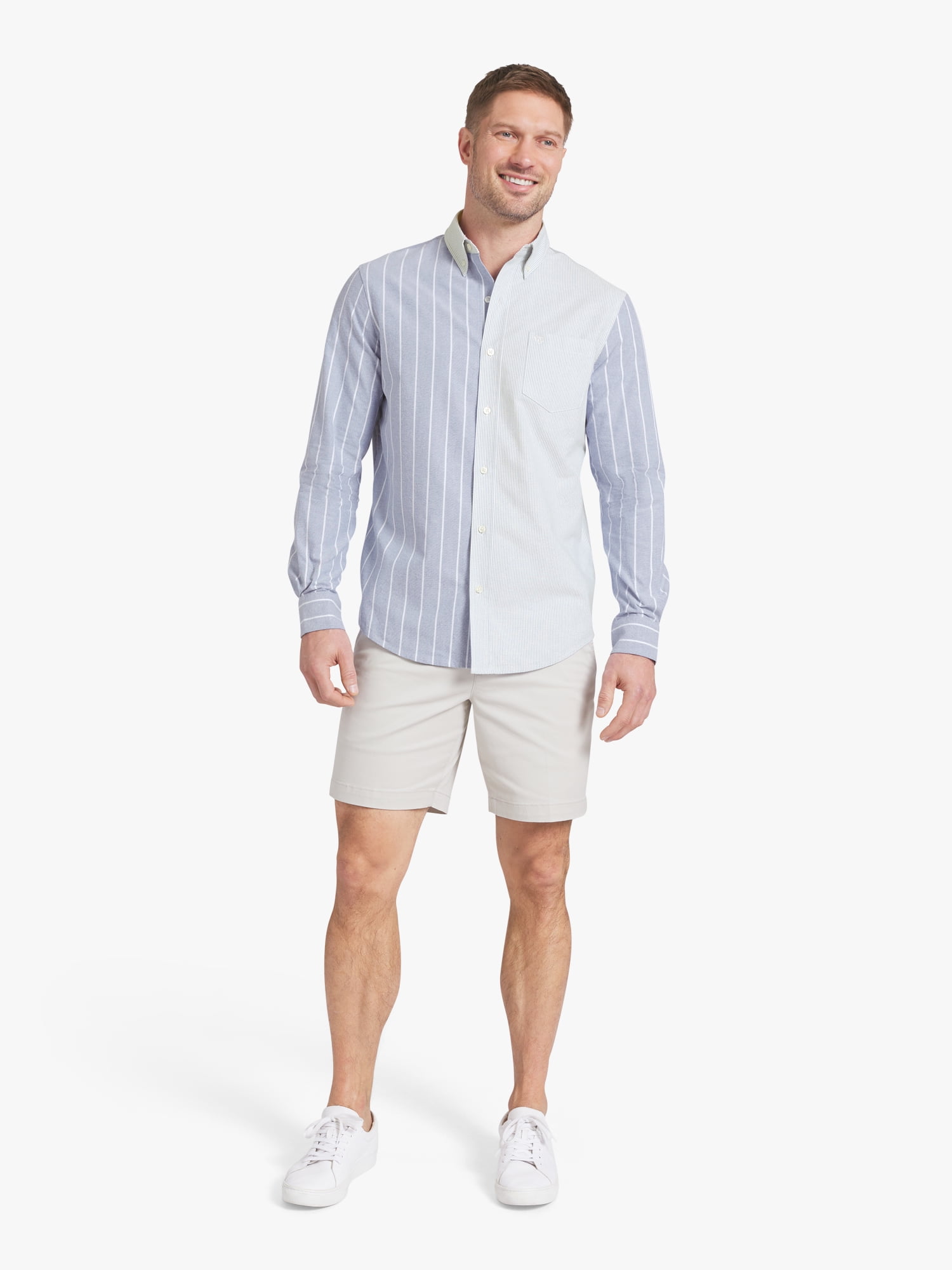 Chaps Men's & Big Men's Long Sleeve Oxford Woven Shirt, Sizes S-3XL