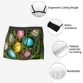 thumbnail image 3 of Wukai colorful Easter eggs Print Men’s Underwear Breathable Boxer Briefs,&nbsp;Moisture Wicking & Breathable-Small, 3 of 5