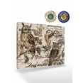 thumbnail image 2 of Country Owl Wall Art for Living Room,Canvas Picture Wall Decor for Bathroom Bedroom,Rustic Sping Floral Botanical Postmark Painting Artwork for Office Kitchen Hallway Dining Room Home Decor 20"x24", 2 of 8