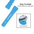 thumbnail image 4 of Correa de reloj de silicona Uxcell de 22 mm de ancho para Gear S3 Classic, Gear S3 y GT/Smart Watch, azul cielo, 4 of 5
