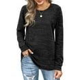 thumbnail image 2 of Fantaslook Crewneck Sweatshirts for Women Long Sleeve Tunic Tops Casual Fall Shirts, 2 of 4
