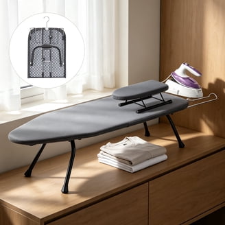 Perilla Mini Portable Table Top Ironing Board with Folding Legs