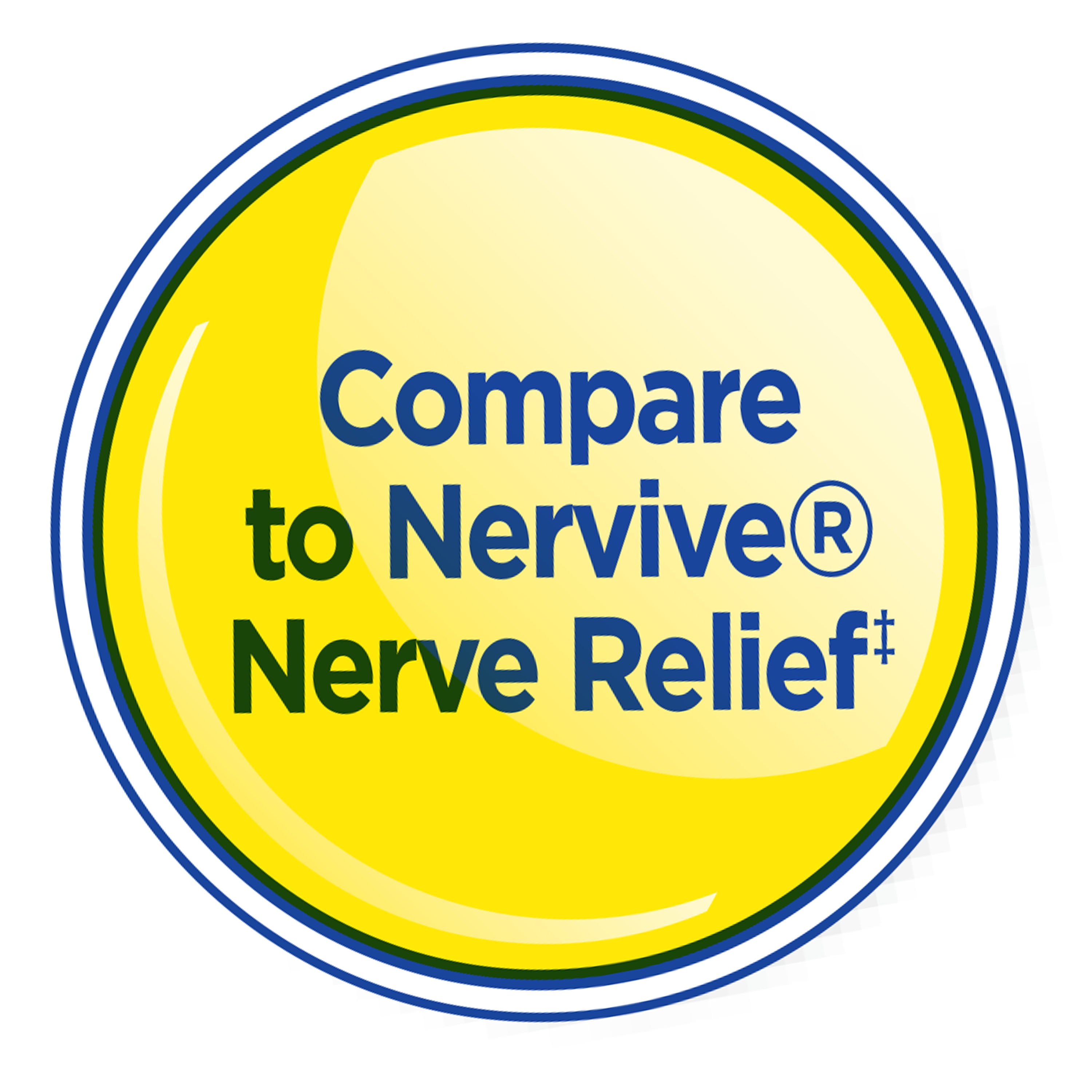 Equate Nerve Comfort Dietary Supplement Tablets, 30 Count, Compare to Nervive® Nerve Relief