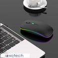 thumbnail image 3 of Bluetooth Rechargeable wireless Mouse for MacBook pro MacBook Air Mac Laptop Chromebook Windows Notebook MacBook HP PC DELL, 3 of 11