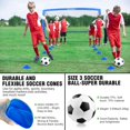 thumbnail image 5 of Kids Soccer Goal for Backyard Set - 2 Set of 6X4 / 4X3 ft Toddler Soccer Nets Training Equipment, Soccer Ball, Pop Up Portable Soccer Set for Kids and Youth Games and Training Goals Ages 3-16 Gift, 5 of 7