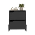 thumbnail image 4 of Newboti Furniture Nightstand Brookland, Bedside Table with Double Drawers and Sturdy Base, Black Wengue Finish 42079, 4 of 8