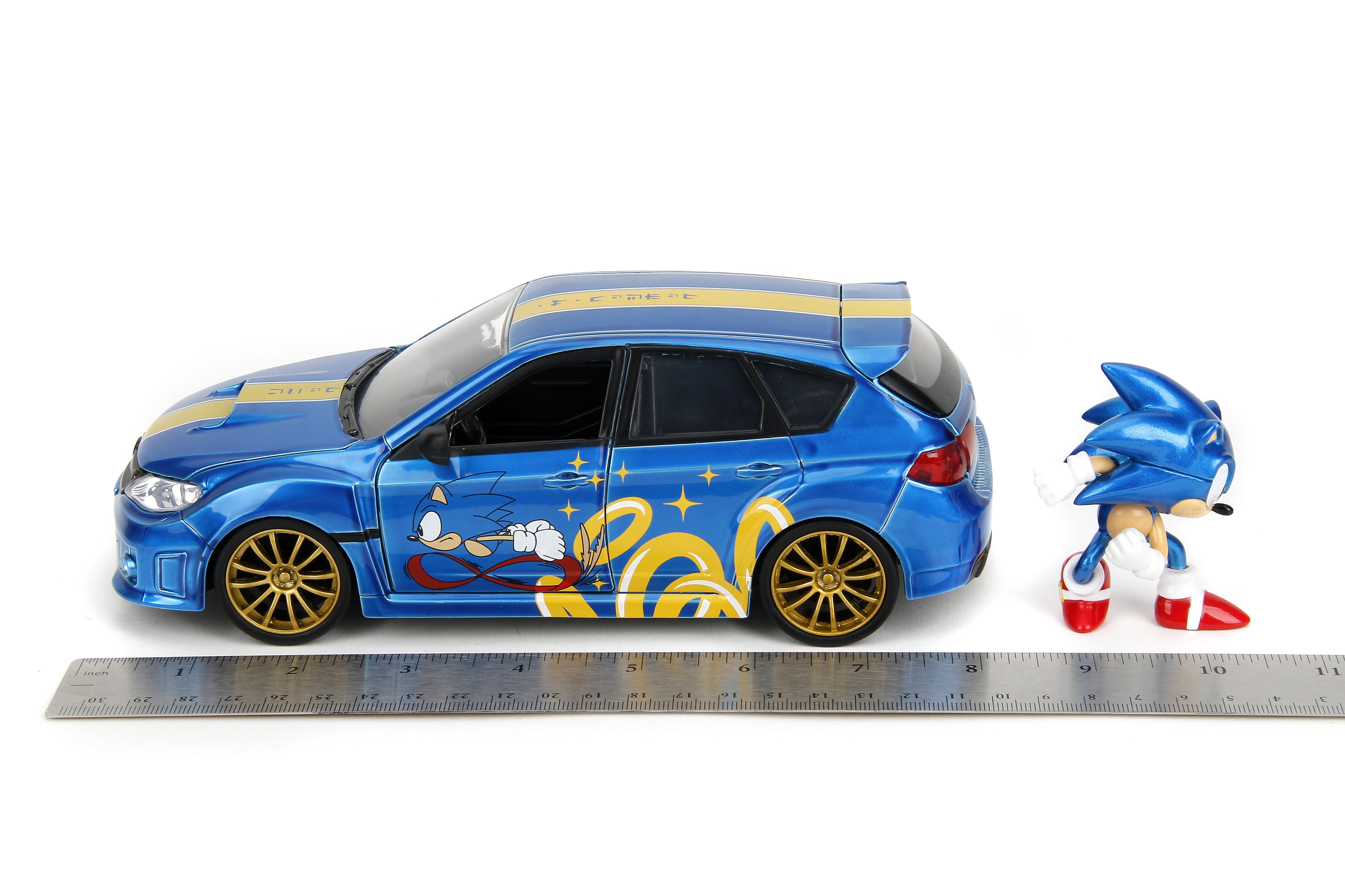 ＳＵＢＩＥ！ ＴＯＹＳ！！ Jada Toys Sonic The Hedgehog Subaru WRX STI 1:24 Scale Die-Cast