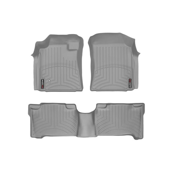 WeatherTech Custom Fit FloorLiners compatible with 2005-2007 Toyota Sequoia - 1st & 2nd Row, Grey