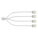 thumbnail image 3 of Adaptador divisor ARGB de 5 V y 3 pines para chasis, conector de memoria, cable de alimentación de interfaz para 1 a 4, 3 of 8