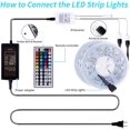 thumbnail image 4 of 32.8ft 10m Rgb Led Strip Light Smd 44 Key Remote 12v Dc Power Full Kit 5050 Lamp, 4 of 5
