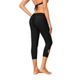 thumbnail image 6 of Sociala Women's High Waisted Swim Bottoms Capris Legging Sport Swimming Pants with Pockets, 6 of 7