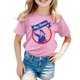 thumbnail image 1 of XDZJLR T-Shirt Filles Carnaval Enfants Imprimé Couleur Col Rond Manches Courtes Tees 10-11 Ans, 1 of 4