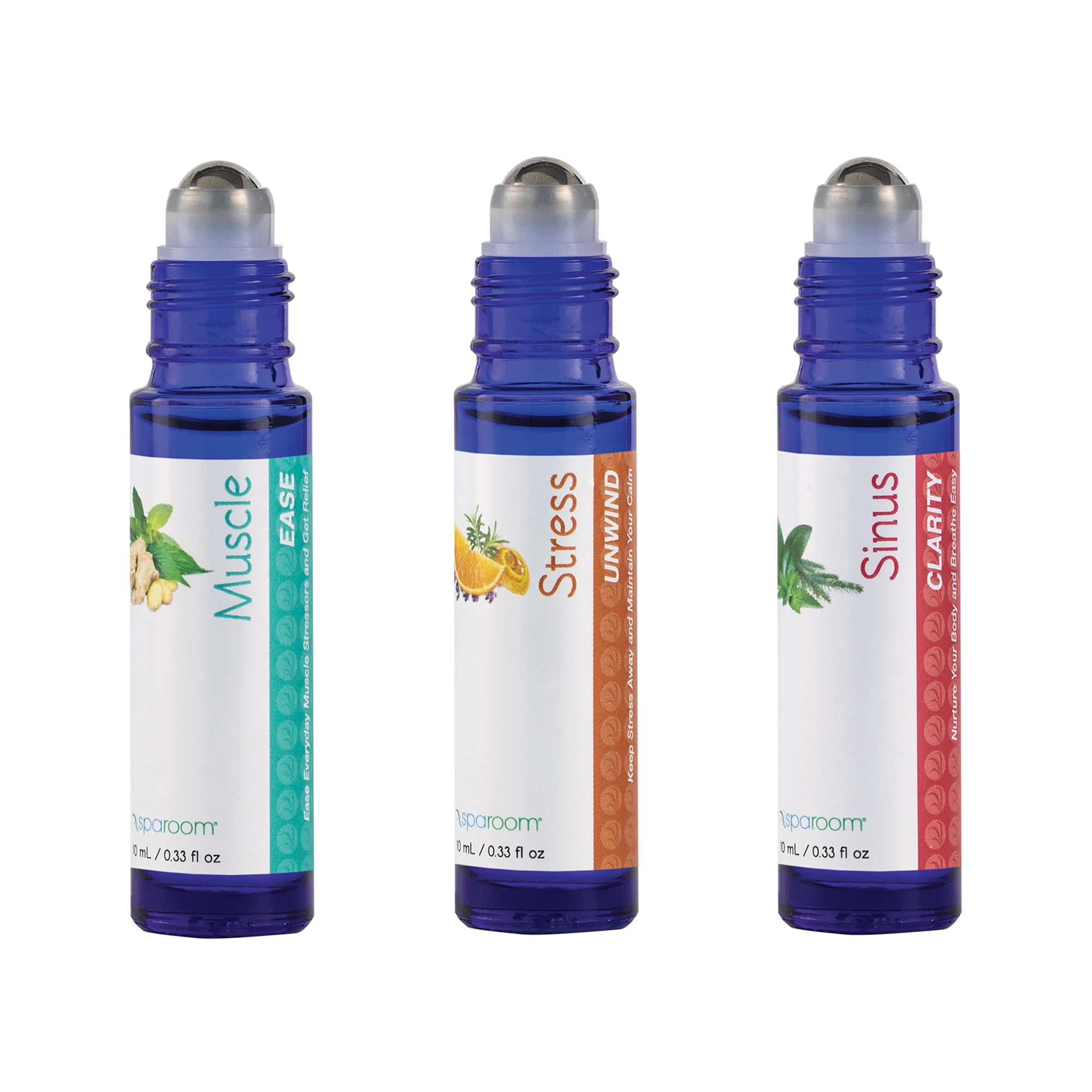 Plant Therapy Pain Support Essential Oil Roll on Blend Set 10 ml (1/3 oz) Each of Ache Away, Rapid Relief & Tension Relief, Pure, Pre-Diluted, Essenti