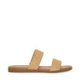 thumbnail image 5 of Steve Madden Dual Flat Sandals Double Strap Flat Sandals Taupe Suede Two Piece (Taupe Suede, 10), 5 of 9