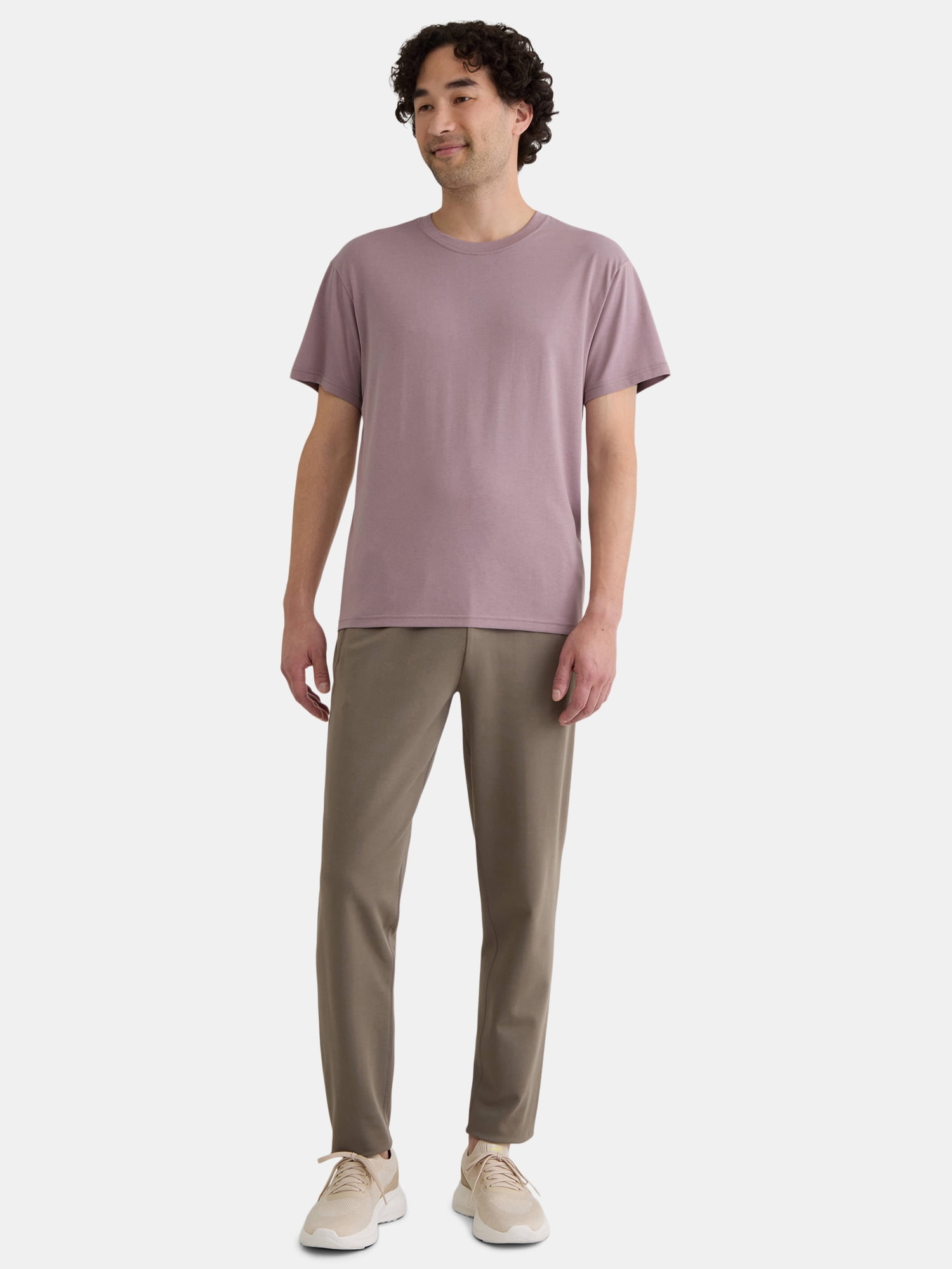 Athletic Works Men's Solid Tri Blend Tee with Short Sleeves, Sizes XS-4XLT