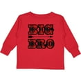 thumbnail image 3 of Inktastic Big Bro Buffalo Plaid Brother Boys Long Sleeve Toddler T-Shirt, 3 of 5
