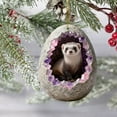thumbnail image 4 of Fwttom Natural Animal Theme Christmas Ornaments - Cute Little Creature Hanging Christmas Tree Decorations, 2D Flat Small Accessories Xmas Holiday Decor, 4 of 6