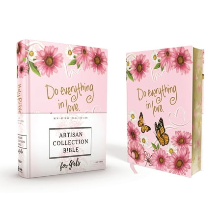 Collection Alphabet Design Board Niv, Artisan Collection Bible for Girls, Cloth Over Board, Pink Daisies, Designed Edges Under Gilding, Red Letter Edition, Comfort Print (Hardcover) ()