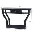 thumbnail image 3 of Costway Accent Console Table Modern Sofa Entryway Hallway Hall Furniture with Drawer Black, 3 of 8