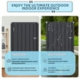 thumbnail image 7 of AECOJOY Outdoor Storage Cabinet with Floor & Metal Small Cabinet Waterproof  & Package Delivery Boxes for Patio in Dark Grey, 7 of 7