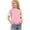 P1006 Pink, variant on Tfken Soft Comfy Tops For Girls Daily Wear Holiday Short Sleeve Tees Tshirts T-Shirts Fashion Loose Comfortable Kids Cute Clothes Size 3-4 Years