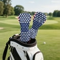 thumbnail image 3 of Yuyamidu American Flag Golf Head Covers Golf Ball Golf Club Head Cover for Driver Fairway Wood Hybrid, Waterproof Leather, 3 of 8