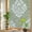 Green, variant on Rainbow Window Privacy Film, Baroque Black Static Cling Decorative Window Film PVC, Vintage Damask Classic Floral No Glue UV Blocking Glass Covering, Removable Stained Glass Sticker 17.7''x39.3''