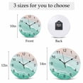 thumbnail image 6 of Wall Clock Aqua Ocean Waves Clocks PVC Silent Non-Ticking Battery Operated Decorative Ombre Beach Spray Round Clock for Home Living Room Kitchen Bedroom Office School Wall Decor 14 Inch, 6 of 9