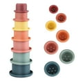 thumbnail image 2 of Vasos apilables Juguete de construcción para bebés, Vaso anidado, Juguete apilable Montessori para niños pequeños educativos tempranos, con números y patrón, para Interior/Exterior/bañera/Playa, 2 of 8