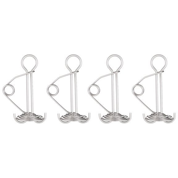 Milisten 4-Pack Fishbone Tent Stakes Outdoor Camping Floor Nails for Secure Setup