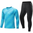 thumbnail image 3 of Uniforme de portero de fútbol para hombres y niños, esponja protectora de manga larga, camiseta de entrenamiento de fútbol, pantalones personalizados, 2023, 3 of 5