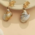 thumbnail image 6 of Lerpwige Elegant Conch Shell Dangle Earrings Hypoallergenically Zinc Alloy Accessories For Sensitive Skin Lightweight Jewelry, 6 of 7