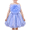 Purplish Blue, variant on Girls Dress Light Blue Flower Ruffle Sleeveless Strap Party Pageant 8 Years