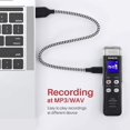 EVISTR 16GB Digital Voice Recorder Voice Activated Recorder with