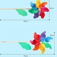 thumbnail image 2 of DIY Wood Stick Yard Ornaments Garden Decor Kids Toy Wind Spinner Windmill 32CM, 2 of 8