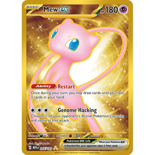 Tarjeta Pokémon Pokémon Mew ex 205/165 Secret Rare
