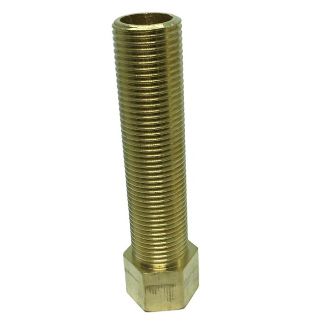 figatia 1/2" Brass Male Female Thread Straight Adapter Connector Fitting 100mm
