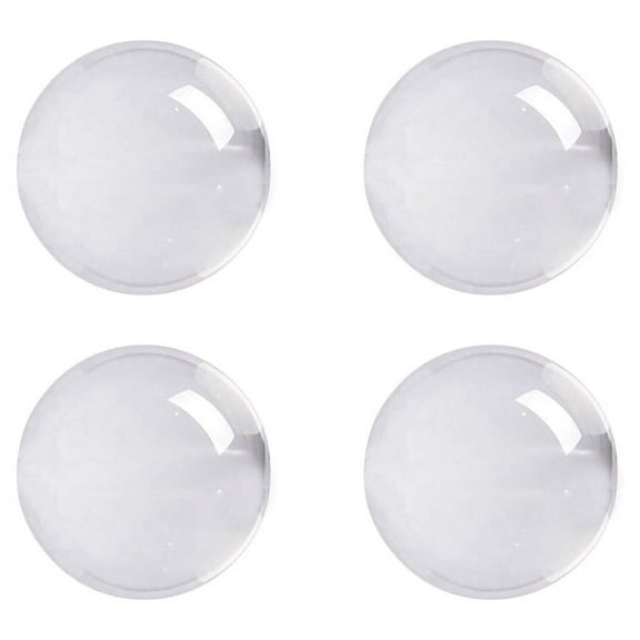 4X Transparent Color Glass Crystal Healing Sphere Photography Props Decor 50Mm
