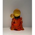 thumbnail image 4 of Zig Zag Hanuman Ji Idol in Blessing Posture with Gada – Sitting Lord Balaji Bajrangbali Sankat Mochan Bhagwan Idol for Temple, Car Dashboard, Home Decor, Statue Gift – 8L x 6W x 6H cm, Orange, 4 of 4